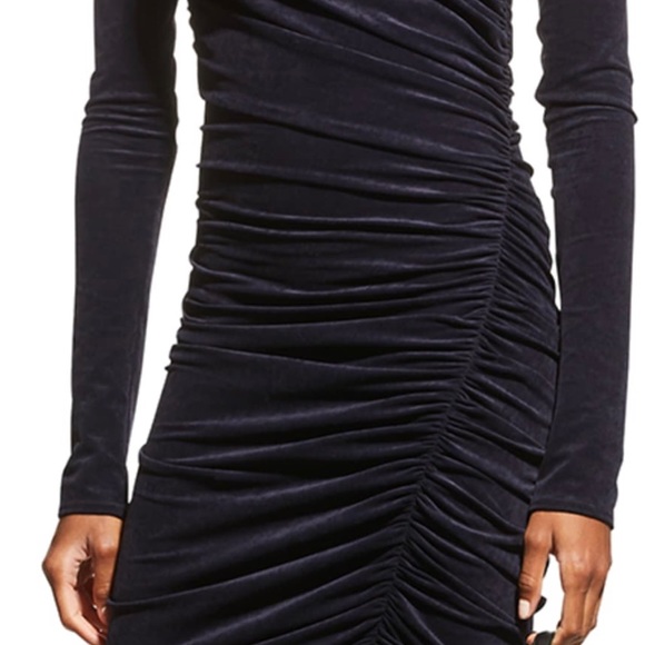 ALC ruched long sleeve ruched dress / lace back M - Picture 14 of 14